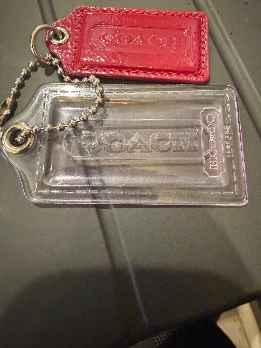 Coach hang tags
